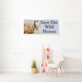 Sparen onze banner van wilde paarden (Insitu)