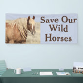 Sparen onze banner van wilde paarden (Beurs)