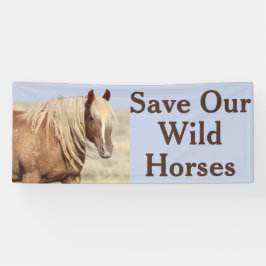 Sparen onze banner van wilde paarden