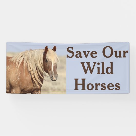 Sparen onze banner van wilde paarden (Horizontaal)