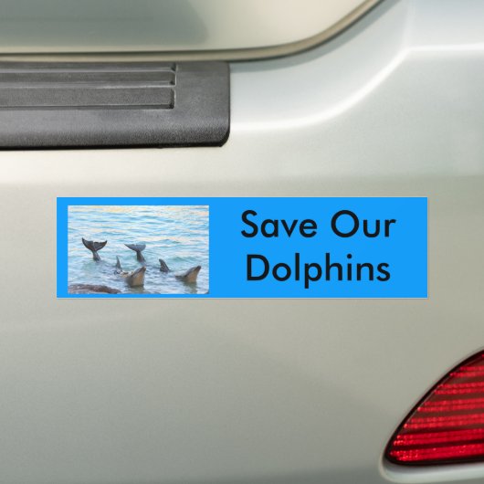 Sparen Onze Bumpersticker van Dolphins (Op auto)