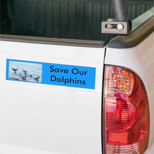 Sparen Onze Bumpersticker van Dolphins (Op Truck)