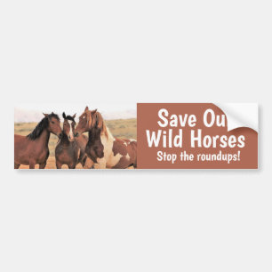 Sparen onze Bumpersticker van Verwilde Paarden