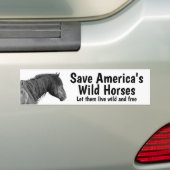 Sparen onze Bumpersticker van Verwilde Paarden (Op auto)