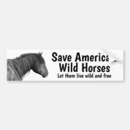 Sparen onze Bumpersticker van Verwilde Paarden