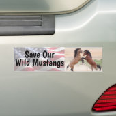 Sparen onze Bumpersticker van Verwilde Paarden (Op auto)