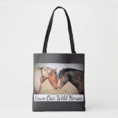 Sparen onze Canvas tas van Verwilde Paarden (Voorkant)