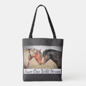 Sparen onze Canvas tas van Verwilde Paarden (Achterkant)