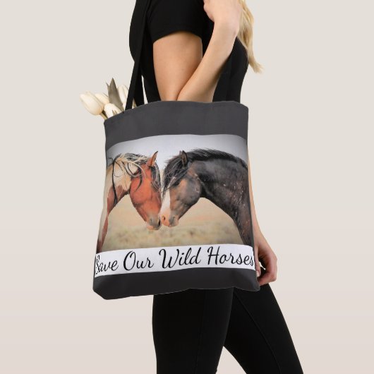 Sparen onze Canvas tas van Verwilde Paarden (Dichtbij)