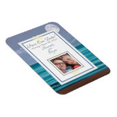 Sparen onze date Gemonlit blauwgroen zee strandbru Magneet (Rechterzijde)