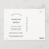 Sparen onze Datum, Aankondiging, Foto Briefkaart (Achterkant)