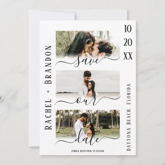 Sparen Onze Datum Moderne Berichten van de Foto sp (Voorkant)