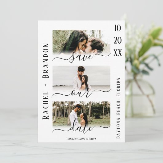 Sparen Onze Datum Moderne Berichten van de Foto sp (Staand voorkant)