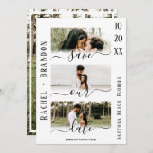 Sparen Onze Datum Moderne Berichten van de Foto sp (Voorkant / Achterkant)