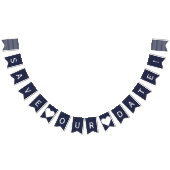 Sparen onze Datum Nautical Bunting Foto Prop Vlaggetjes (Alle)