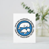 Sparen onze dugong & schildpadden briefkaart (Staand voorkant)