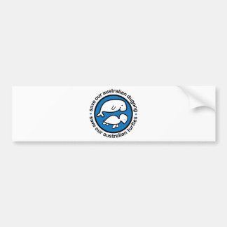 Sparen onze dugong & schildpadden bumpersticker