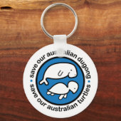 Sparen onze dugong & schildpadden sleutelhanger (Voorkant)