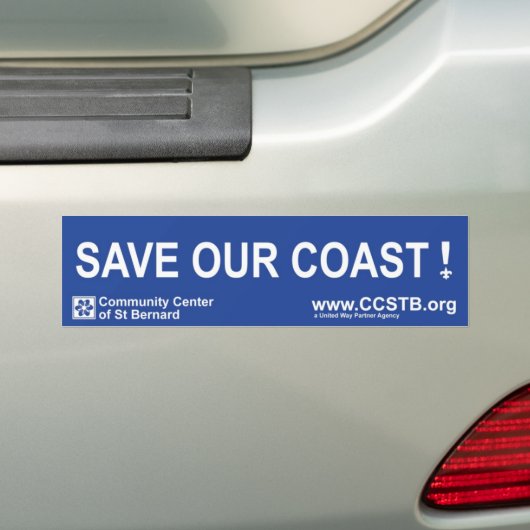 Sparen Onze Kust Bumpersticker (Op auto)