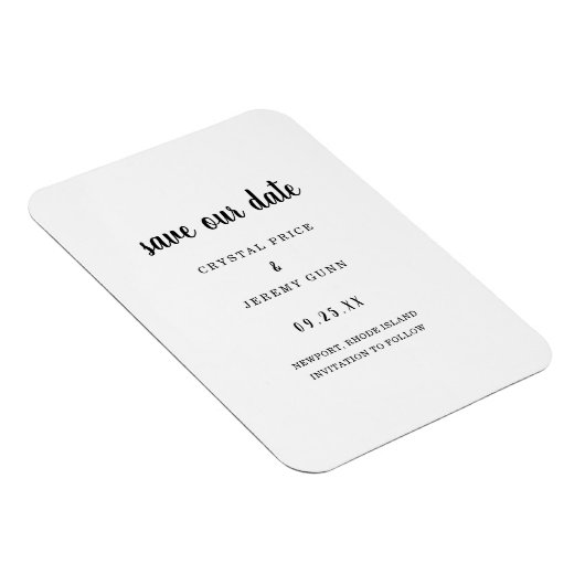 Sparen onze Minimale Weddenschap van de Datum Magneet (Rechterzijde)