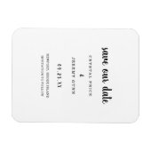 Sparen onze Minimale Weddenschap van de Datum Magneet (Horizontaal)