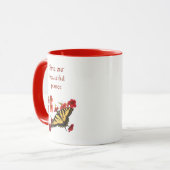 Sparen onze Mok van de Gele Botervliebloem van de (Voorkant links)