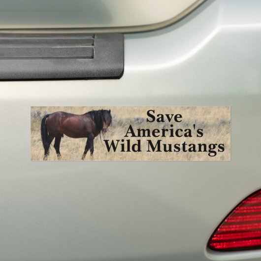 Sparen Onze Mustangs Bumpersticker (Op auto)
