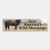 Sparen Onze Mustangs Bumpersticker (Voorkant)
