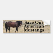 Sparen Onze Mustangs Bumpersticker (Voorkant)