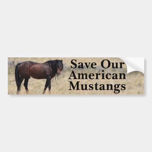 Sparen Onze Mustangs Bumpersticker (Voorkant)