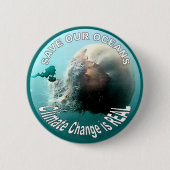 Sparen Onze Oceanen - Button (Voorkant)