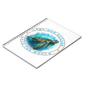 Sparen Onze Oceanen - de Schildpad van het Zee Notitieboek (Linkerzijde)