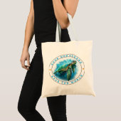 Sparen Onze Oceanen - de Schildpad van het Zee Tote Bag (Voorkant (product))