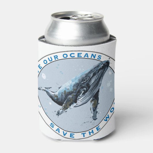 Sparen Onze Oceanen - het Ontwerp van de Groot Blikjeskoeler (Blikje Voorkant)