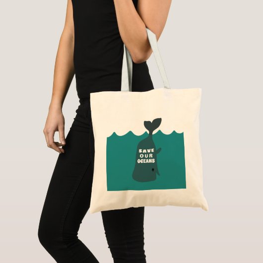Sparen onze oceanen Milieukundewalvis Kind Tote Bag (Voorkant (product))