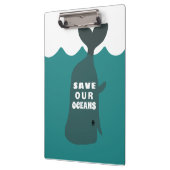 Sparen onze oceanen Milieukunstwalvis Klembord (Links)
