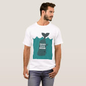 Sparen onze oceanen Milieukunstwalvis T-shirt (Voorkant volledig)