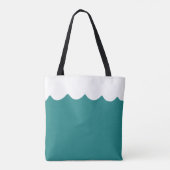 Sparen onze oceanen Milieukunstwalvis Tote Bag (Achterkant)