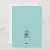 sparen onze planeet , elke dag is aarddag , aangep feestdagenkaart (Achterkant)