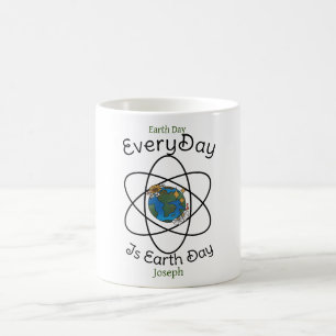 sparen onze planeet , elke dag is aarddag , aangep koffiemok