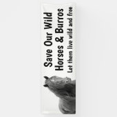 Sparen onze Wilde Paarden 2.5 x 8 Banner (Verticaal)