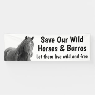 Sparen onze Wilde Paarden 2.5 x 8 Banner