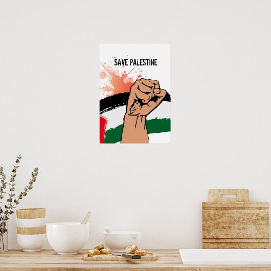 Sparen Palestina Poster (Keuken)