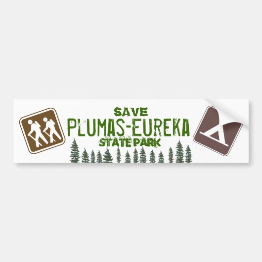 Sparen Plumas-Eureka State Park Bumpersticker (Voorkant)