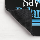 Sparen Polar Beren Kute Black Blue Muismat (Hoek)