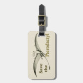 Sparen Pterodactyl - bagagelabel (Voorkant verticaal)