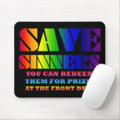 Sparen Sinners Mousepad Muismat (Met muis)