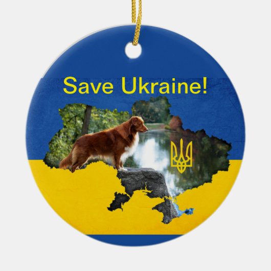 Sparen Ukraine Toller Ornament (Voorkant)