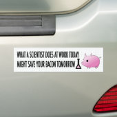 Sparen uw Bacon Bumpersticker (Op auto)