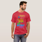 Sparen uw Birthday Pet Funny Pinata Ontwerp T-shirt (Voorkant volledig)